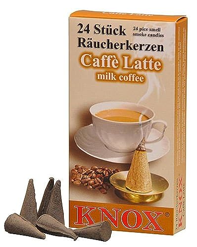 KNOX Coffee Scented Incense Cones, Pack of 24, Made in Germany