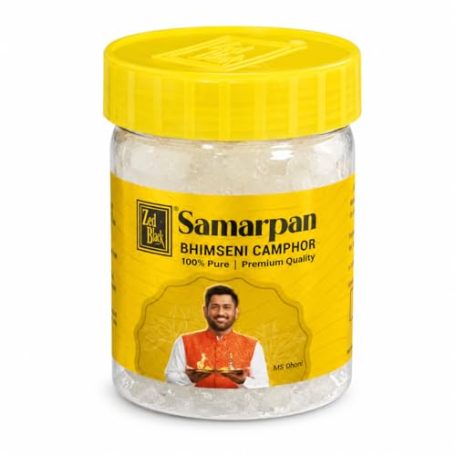 Bhimseni Camphor, Kapoor Crystals for Pooja & Aarti, 50g (1.7 oz) - size: 50GM