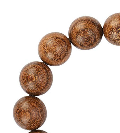 Prayer Bead bracelet Mala Beaded Bracelets for Men Women 12/15MM … - color: 15mm 15 beads Gold sandalwood