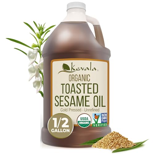 Kevala Organic Toasted Sesame Oil | Pure & Kosher | 64 fl oz | 1-Pack - size: 64 Fl Oz (Pack of 1)