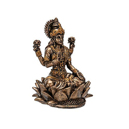 Pacific Giftware Hindu God Lakshmi Miniature Resin Figurine Statue - color: Lakshmi