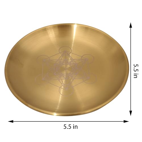 Offering Bowl Prayer Ritual Plate Great for Altar use, Ritual use, Incense Burner, Smudging Bowl, Decoration Bowl, Offering Bowl (Metatron) - style: Metatron