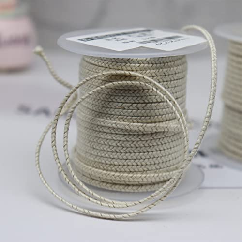 260 Foot Candle Wick, 24 PLY Braided Candle Wick Spool, Cotton & Paper Interwoven Core, Candle Wicks for Candle Making, Candle Wick Roll for DIY Candle Craft Making
