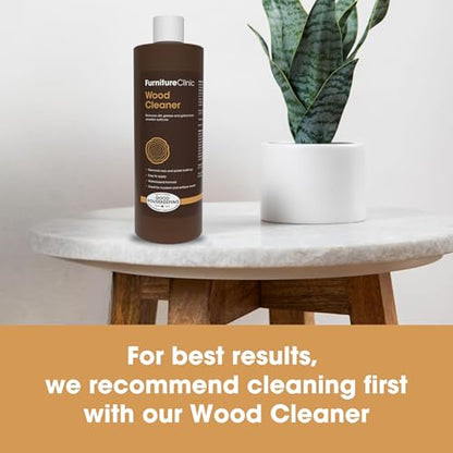Furniture Clinic Boiled Linseed Oil | 250ml / 8.5 Fl Oz | Refined Oil for Wood Furniture, Stone & Metal | Fast Drying Glossy Finish | Restore & Protect | for Tables, Cabinets, Handles, & More - size: 8.5 fl oz