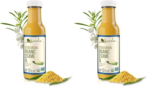 Organic Extra Virgin Sesame Oil 12oz (BPA-free plastic bottle) (Pack of 2) - size: 12 Fl Oz (Pack of 2)