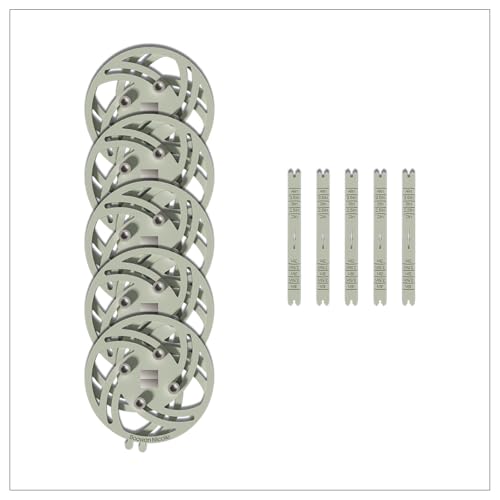 BOOWAN NICOLE Universal Wick Centering Setter Tool for Candle Making - Center & Set Wicks in 1 Second, Wick Holder for Most Candle Jar & Refill Sizes (Pro A0399*5) - size: Pro A0399*5