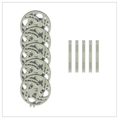 BOOWAN NICOLE Universal Wick Centering Setter Tool for Candle Making - Center & Set Wicks in 1 Second, Wick Holder for Most Candle Jar & Refill Sizes (Pro A0399*5) - size: Pro A0399*5