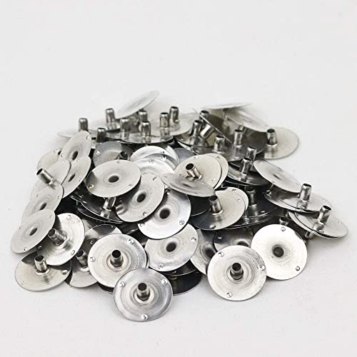 200pcs/14mm Candle Wick Base,Metal Wick Tabs Sustainer for DIY Candle Making - size: 200PCS/14mm