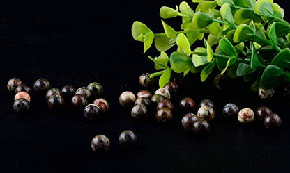 Natural Stone Beads 100pcs 6mm Ocean Jade Round Genuine Real Stone Beading Loose Gemstone Hole Size 1mm DIY Smooth Beads for Bracelet Necklace Earrings Jewelry Making (Ocean Jade, 6mm) - color: Ocean Jade, size: 6mm