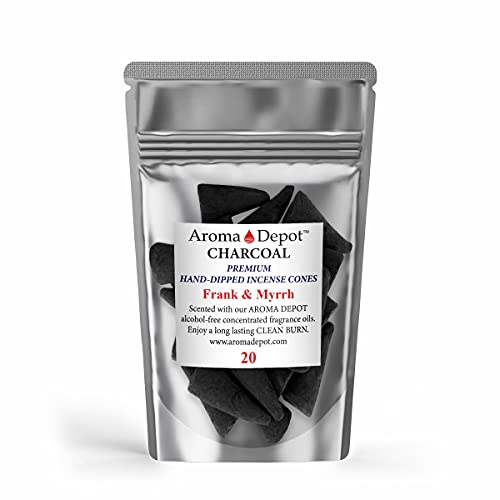 1'' Frankincense & Myrrh Incense Charcoal Cones (20 Pack)