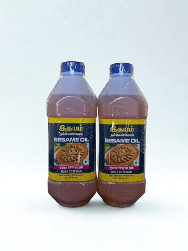 Sesame/Gingelly Oil 1ltr (33.8 Oz) * 2 Pack*