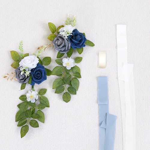 10 Blue Wedding Aisle Decorations - color: Blue