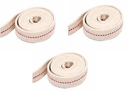 1" Inch Wide Oil Lamp Wick, Cotton Lantern Wick Oil Lantern for Kerosene Burner Lighting & Paraffin Oil Wick (3 Rolls, 6 Foot Each) - size: 1" 6 Ft (3-Pack)