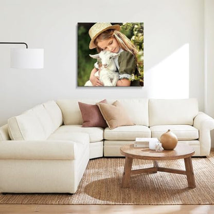 Custom Canvas Prints with Your Photos, Personalized Wall Art for Home Decor - size: 8"L x 8"W