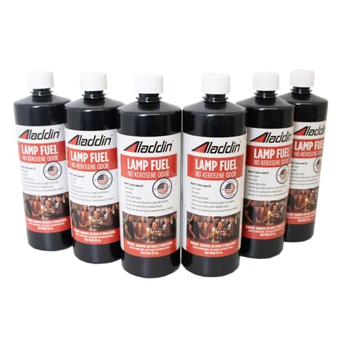 Aladdin Clear Lamp Oil Fuel - Kerosene Alternative Clean Burning Odor Free for Indoor/Outdoor Flat Wick Lanterns, Lamps and Tiki Torches, 192 Ounces - size: 192 ounces