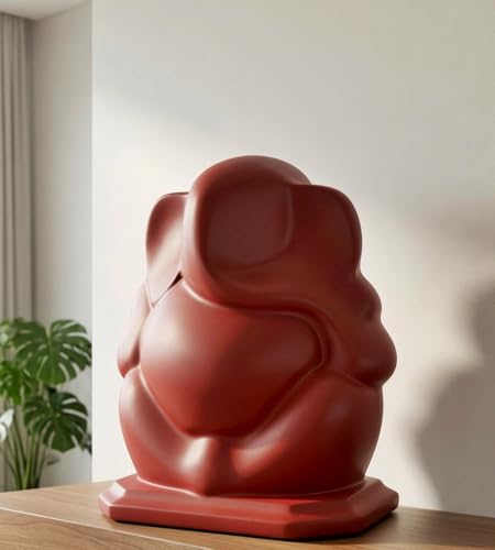 Bellaa Ganesha Statue - Modern Ganesh Sculpture for Home Decor, Office & Meditation Space - 5 Inch Hindu God Figurine Abstract -25570