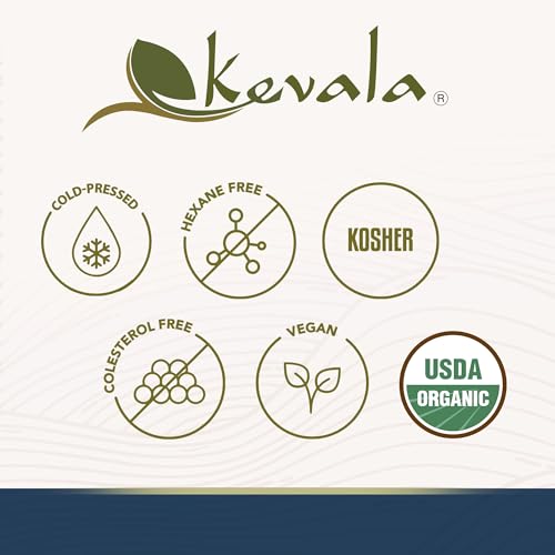 Kevala Organic Extra Virgin Sesame Oil – 12 oz, Body Care and Hair Care - size: 12 Fl Oz (Pack of 1)