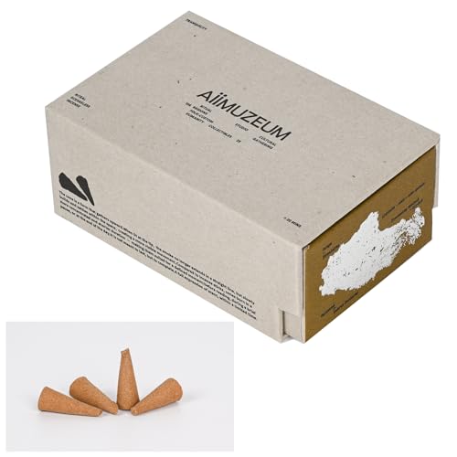 Aiimuzeum® Natural Cedar Incense Cones 30 PCS- Handmade Excellence, Long Burning Perfect for Relaxation and Meditation,Aromatic Rooms,Air Purifier Home and House Decor (Himalayan-Cedar)