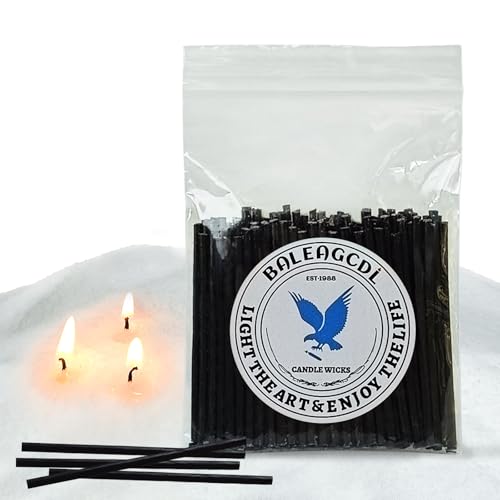 Pearled Candle Wick 2.2 Inch Black Cotton Wicks 50-Pack - Premium Metal-Free & Lead-Free Candle Wicks for Candle Making - color: Black-2.2 Inch-50pcs
