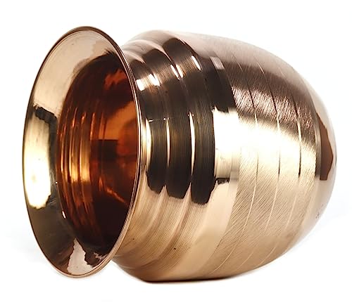 ASHIRWAD Pure Copper Lota for Pooja Prayer Kalash Arti Puja Pot sizes For New Home | AE000184-04 (850 ml) - style: 850 ml