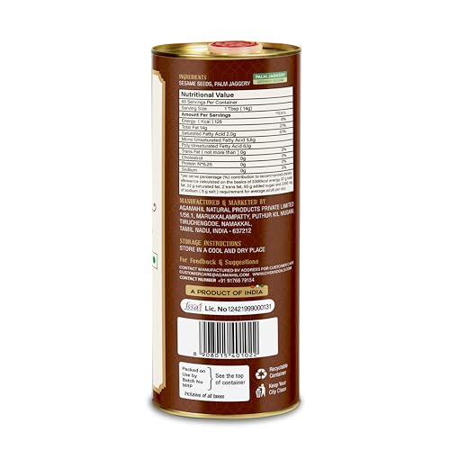CHEKKO 100% Pure Cold-Pressed Sesame Oil, 1 Liter (33 Fl Oz) - size: 33 Fl Oz (Pack of 1)