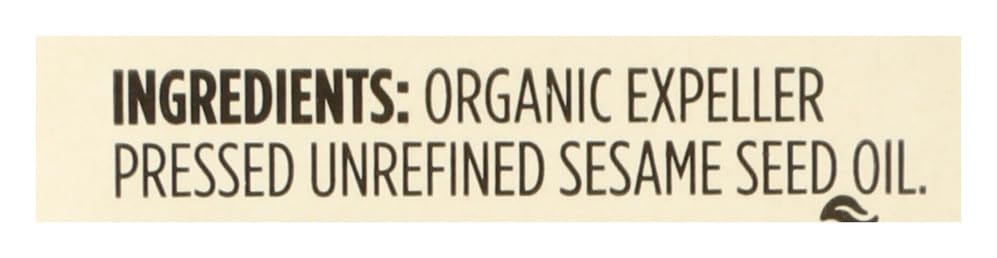 365 by Whole Foods Market, Organic Sesame Seed Oil, 8.4 FZ - size: 8.4 Fl Oz (Pack of 1)