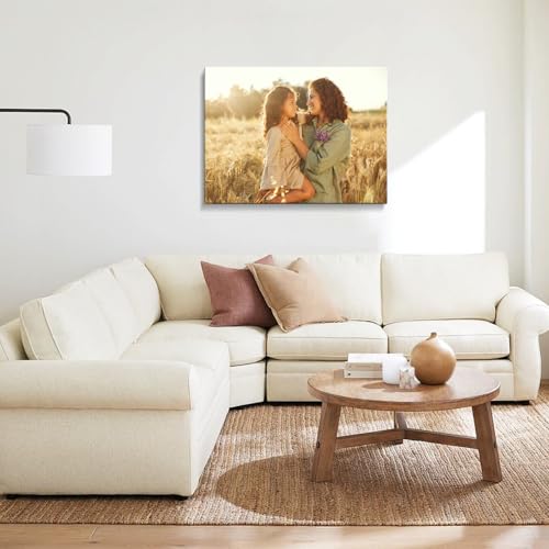 Custom Canvas Prints with Your Photos, Personalized Wall Art for Home Decor - size: 12"L x 8"W