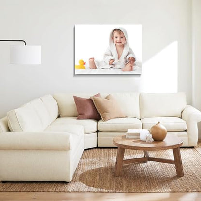 Custom Canvas Prints with Your Photos, Personalized Wall Art for Home Decor - size: 8"L x 6"W