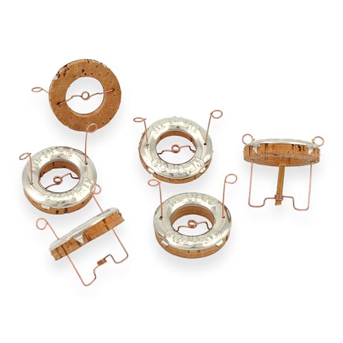Orthodox Mount Athos Cork Floats for Vigil Lamps - Adjustable Open Cork Floats for Greek Vigil Oil Lamps | Round Floating Wicks | Home Altar Candles | Prayer Corner | for Home or Church Use (5)