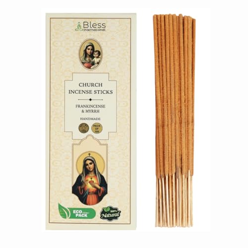 Bless-Organic-Church-Incense 100%-Natural-Handmade-Incense-Sticks - color: Church Incense, size: 100 Sticks (5.25 OZ/150 GM)