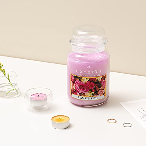 COCODOR Scented Tealight Candles/Black Cherry / 25 Pack / 4-5 Hour Extended Burn Time/Made in Italy, Cotton Wick, Scented Home Deco, Fragrance, Mother's Day - color: Black Cherry, size: Tealight 25P