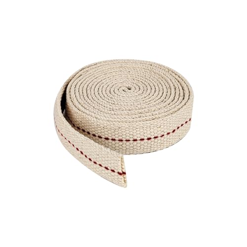 1 Roll/ 6.5 Feet Oil Lamp Wick, 3/4 Inch Flat Cotton Wick Replacement for Oil Lamps, Lanterns, Oil Burners (3/4", 1) - size: 3/4"