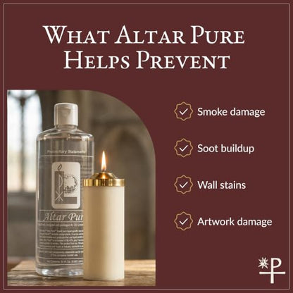 Religious Supply Center Altar Pure Liquid Paraffin Candle Oil for Churches – 99.4% Pure, Smokeless, Odorless Fuel – 12 Quart Case (Made in USA)