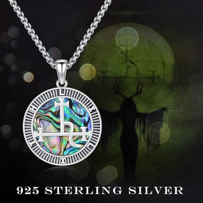 Coexist Necklace 925 Sterling Silver Yin Yang/Star of David Pendant World Religions Harmony Necklace Religion Jewelry Gift for Men - style: Lilith
