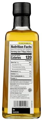 Spectrum Organic Sesame Oil, Unrefined 16 Oz - size: 16 Fl Oz (Pack of 1)