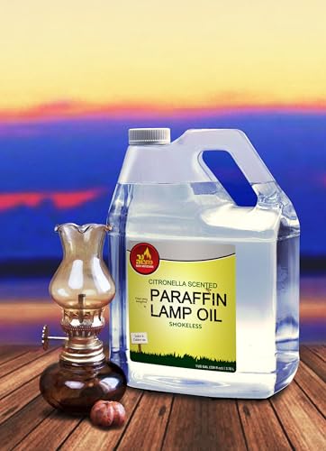 Ner Mitzvah Citronella Scented Lamp Oil, 1 Gallon - Smokeless and Odorless Insect and Mosquito Repellent Paraffin Lamp Oil for Indoor and Outdoor Lanterns, Torches, Oil Candle - size: 1 Gallon