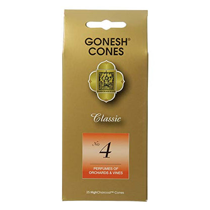Gonesh GOCO04 Cones No.4, Perfumes of Orchards & Vines Incense Sticks
