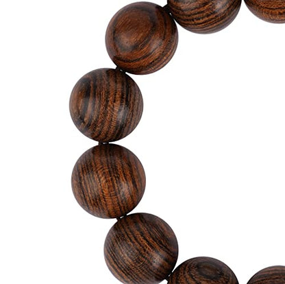 Prayer Bead bracelet Mala Beaded Bracelets for Men Women 12/15MM … - color: 18mm 13 beads Tiger skin
