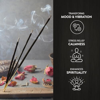 Hem Black Magic Incense Sticks (120 Sticks, 6 Boxes Inside) - 9 Inches Long, 20g per Box - Perfect for Meditation, Rituals & Cleansing - size: 6x20