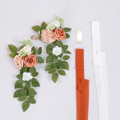 10 Terracotta Wedding Aisle Decorations - color: Terracotta