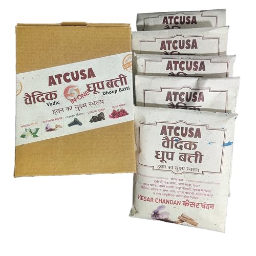 100 Dhoop Sticks Incense | 5 Flavors Mogra Kesar Chandan Lobhan Guggul Rose | for Puja Church Mandir Rituals Meditation Aromatherapy Yoga Fragrance Agarwood Oudh Prayers |