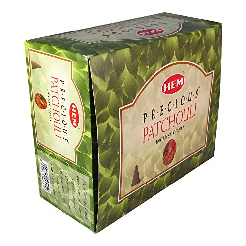 Precious Patchouli Incense Cones and Cone Incense Burner Bundle Insence Insense Hem Incense - color: Precious Patchouli