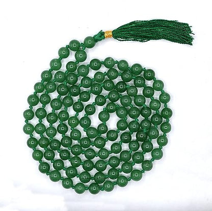 Amazing Gemstone Green Aventurine Mala - Knotted - color: Green Aventurine, style: Knotted
