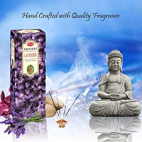 Hem Lavender Incense Sticks – 100g x 2 Packs (200g Total) | Long-Lasting Floral Aroma for Relaxation, Meditation, Yoga & Home Fragrance - size: 200 GRAM