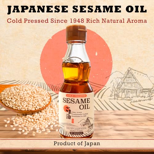 Japanese Sesame Oil, Cold Pressed Tamashime, Non-GMO, 5.64 oz (160 g)