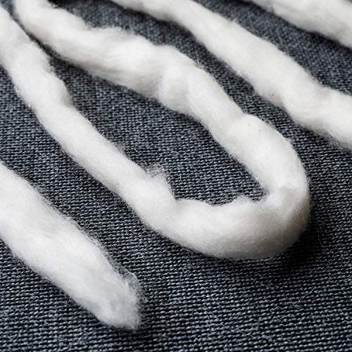 Japanese Organic Cotton Sliver 13 Feets 100% Organic Unbleached [Made in Japan] (8 Packs) - size: 13 feet (Pack of 8)