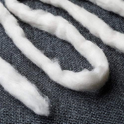 Japanese Organic Cotton Sliver 13 Feets 100% Organic Unbleached [Made in Japan] (8 Packs) - size: 13 feet (Pack of 8)