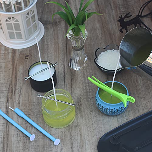 CandMak Candle Wick Kit - 60 Cotton Wicks with Tools for Making Thick, 6 inch Candles