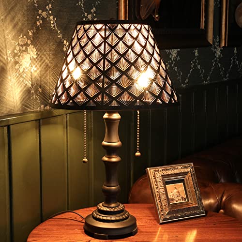 Small Lamp Shades Metal Lamp Shades With Etched Hollow Arrow Pattern - color: Black Arrow