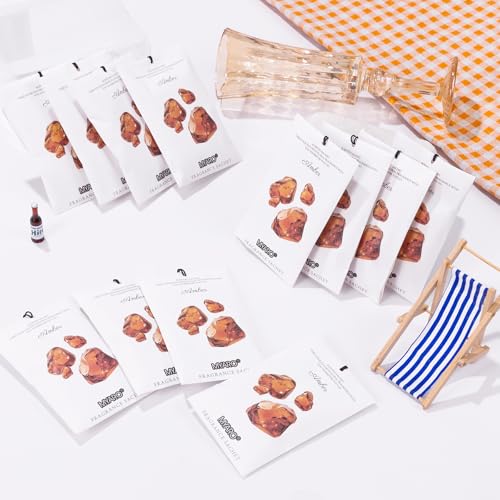 MYARO 12 Pack Amber Scented Sachets, Closet Deodorizer Car Air Freshener - color: Amber, size: 12 Packs